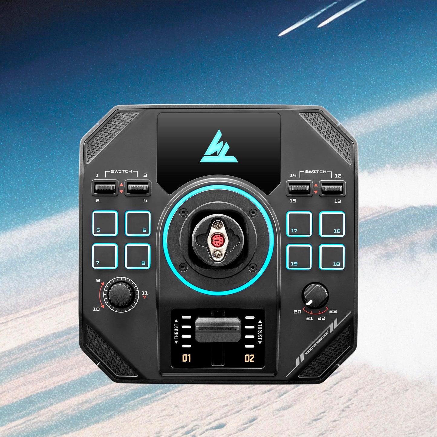 Thrustmaster Sol-R2 HOSAS Dual Flight Joysticks - Hall Effect Technology, 88 Buttons Space Sim Joystick for Flight Simulator - Compatible with PC