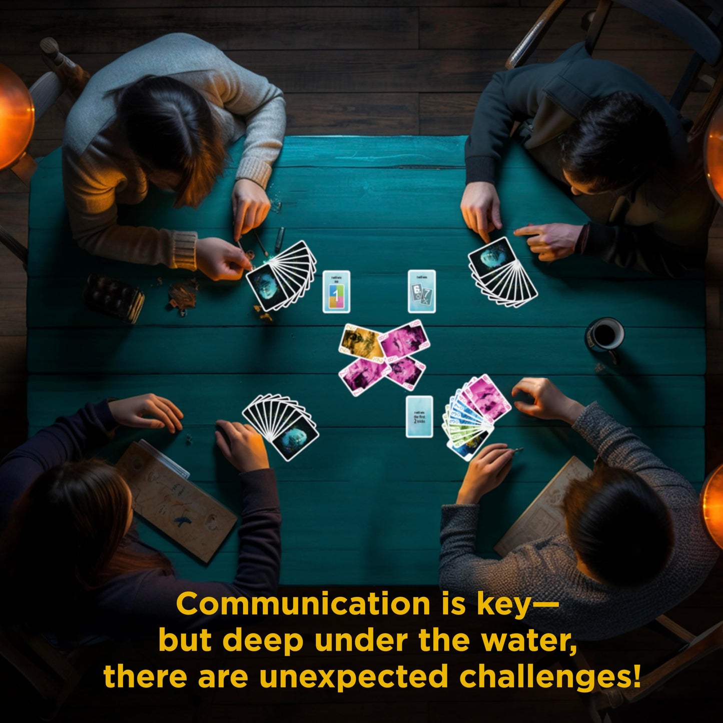 Thames & Kosmos The Crew - Quest for Planet Nine | Card Game | Kennerspiel des Jahres Winner | Cooperative | 3-5 Players | Ages 10+ | Trick-Taking | 50 Levels of Difficulty | Endless Replay
