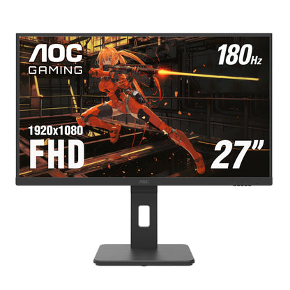 AOC Q32G11ZNE 32" Frameless Gaming Monitor QHD 2560 x 1440, 240Hz, 0.5ms Response time, HDR Ready, Console Gaming Ready, 3-Year Zero Dead Pixel Guarantee, Black