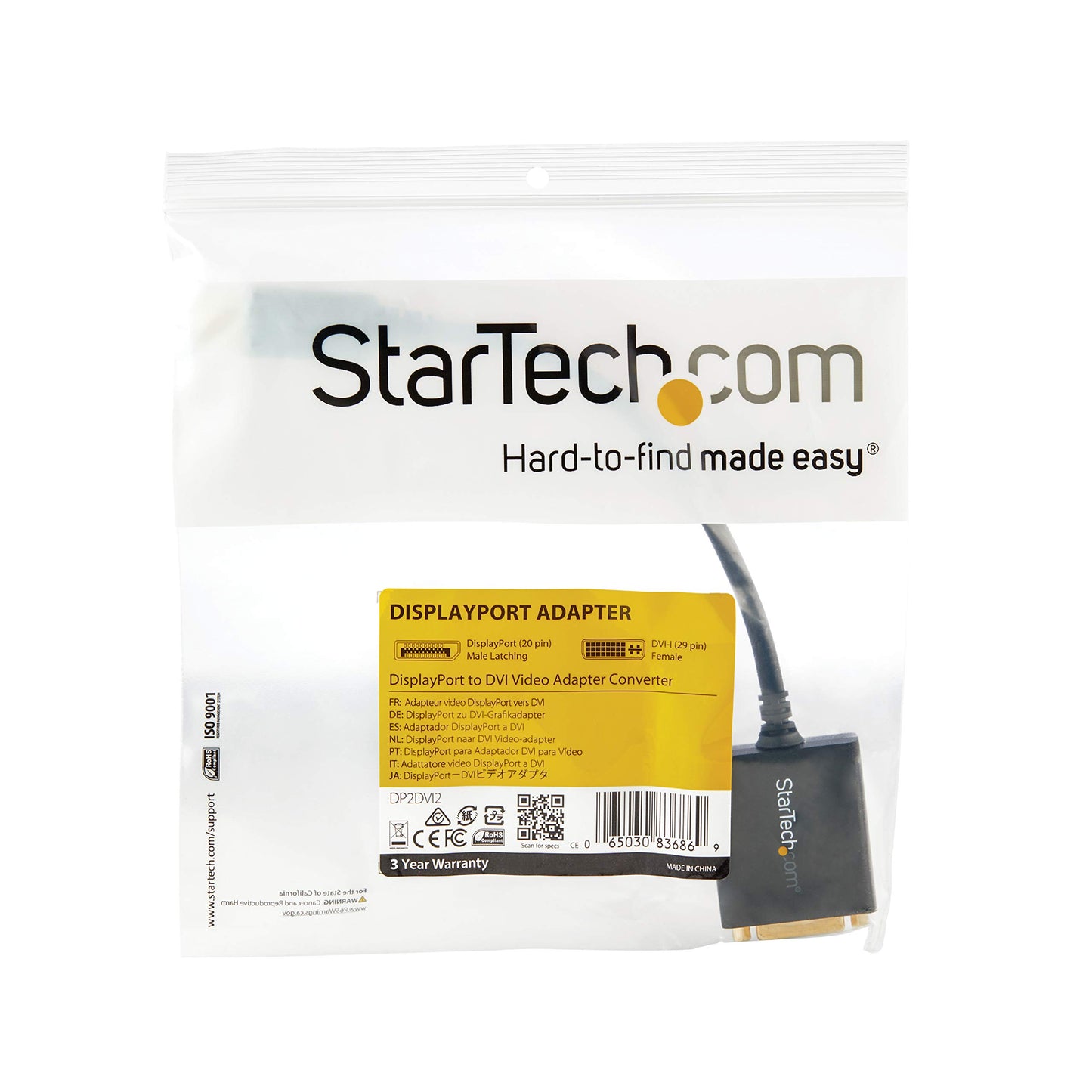 Displayport To Dvi Adapter M/F Dp To Dvi Converter 1920x1200 1080p