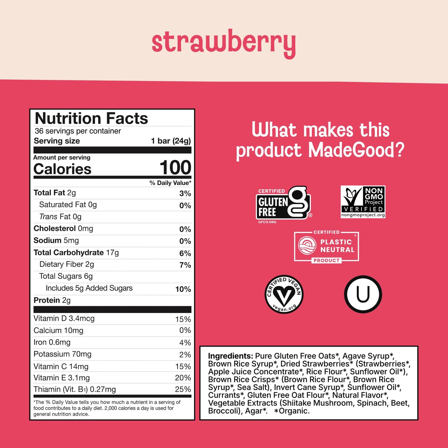 MadeGood Granola Variety Pack, Crunchy Squares, Bites, Bars, and Morning Bars for Breakfast and Healthy Snacking, Organic and Gluten Free, 36 Pack
