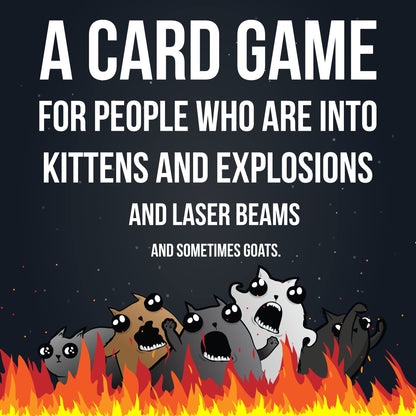 Exploding Kittens Original Edition - 2-5 Players - Ages 7+ - 15 Minutes to Play - High Stakes Card Game - Party Game, Family Game Night, Kid and Adult Card Game