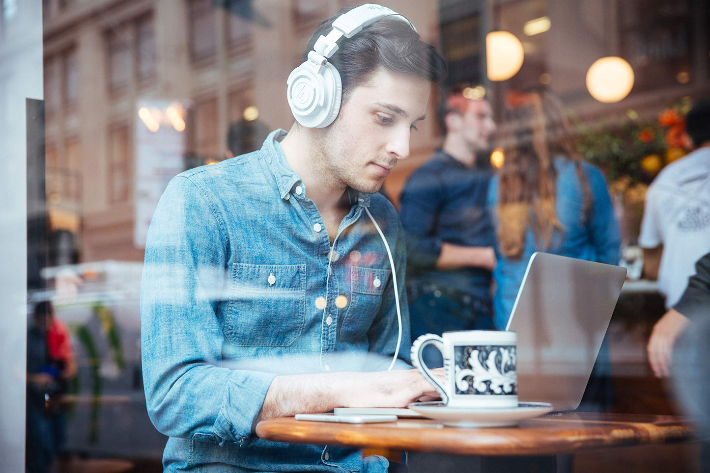 Audio-Technica ATH-M50X Professional Studio Monitor Headphones, Black, Professional Grade, Critically Acclaimed, with Detachable Cable