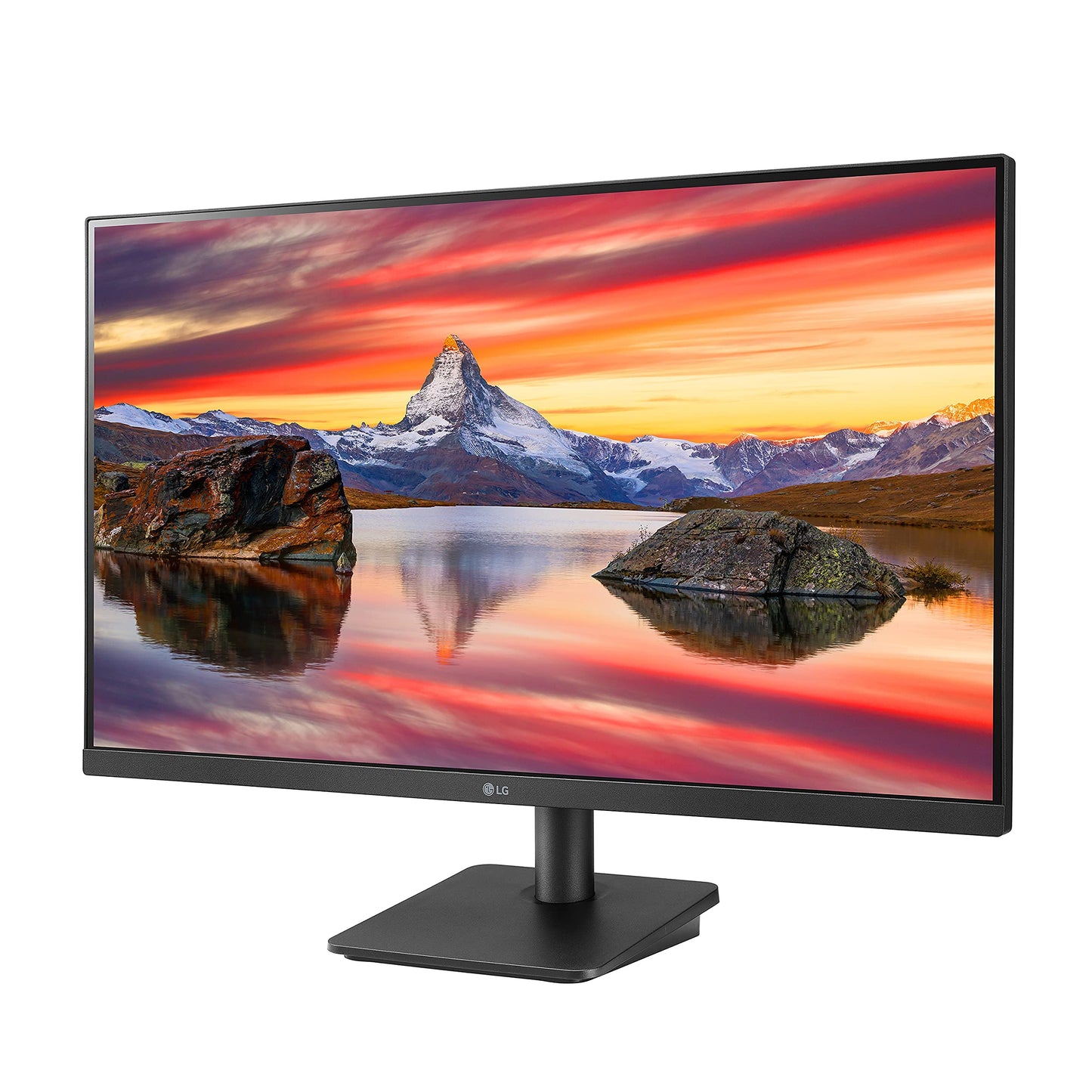 LG 27MP400-B 27” Full HD (FHD) (1920 x 1080) IPS Display with 3-Side Virtually Borderless Design & Mountable Monitor, 75hz, AMD FreeSync and OnScreen Control – Black