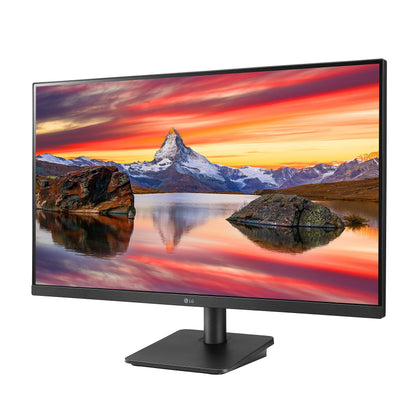 LG 27MP400-B 27” Full HD (FHD) (1920 x 1080) IPS Display with 3-Side Virtually Borderless Design & Mountable Monitor, 75hz, AMD FreeSync and OnScreen Control – Black