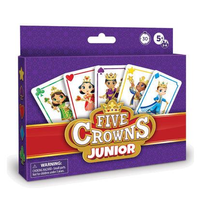 Five Crowns – Card Game for Kids and Adults, Travel and Family Game Night Favorite, The Game isn’t Over Until the Kings Go Wild, 5 Suited Rummy Style Card Game, 1-7 Players, Ages 8+
