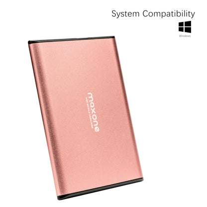 Maxone 500GB Ultra Slim Portable External Hard Drive HDD USB 3.0 Compatible with PC, Laptop, Charcoal Grey