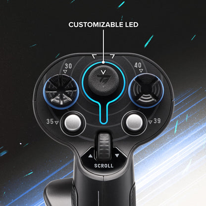 Thrustmaster Sol-R2 HOSAS Dual Flight Joysticks - Hall Effect Technology, 88 Buttons Space Sim Joystick for Flight Simulator - Compatible with PC