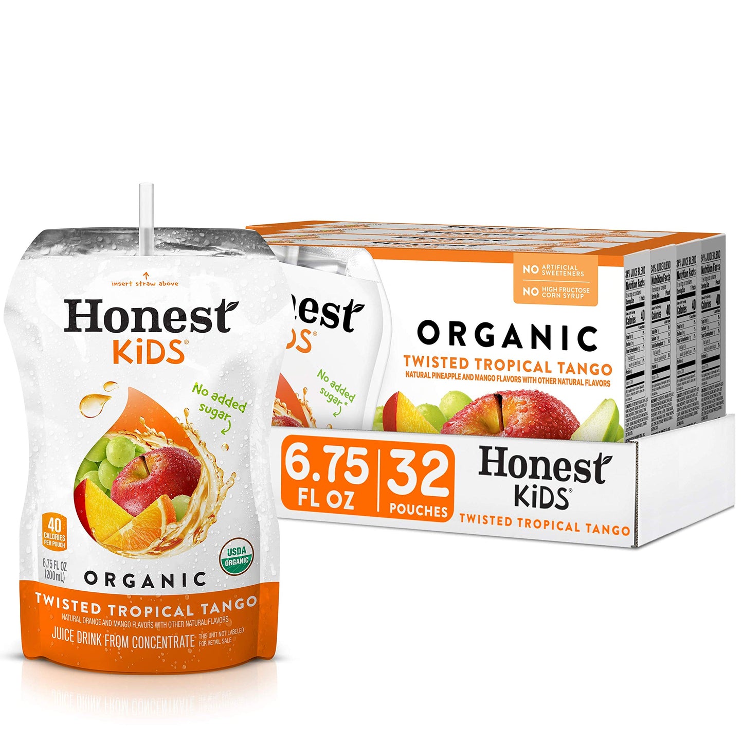 Honest Kids Variety Pack Organic Fruit Juice Drink, 675 fl oz, 32 Pack