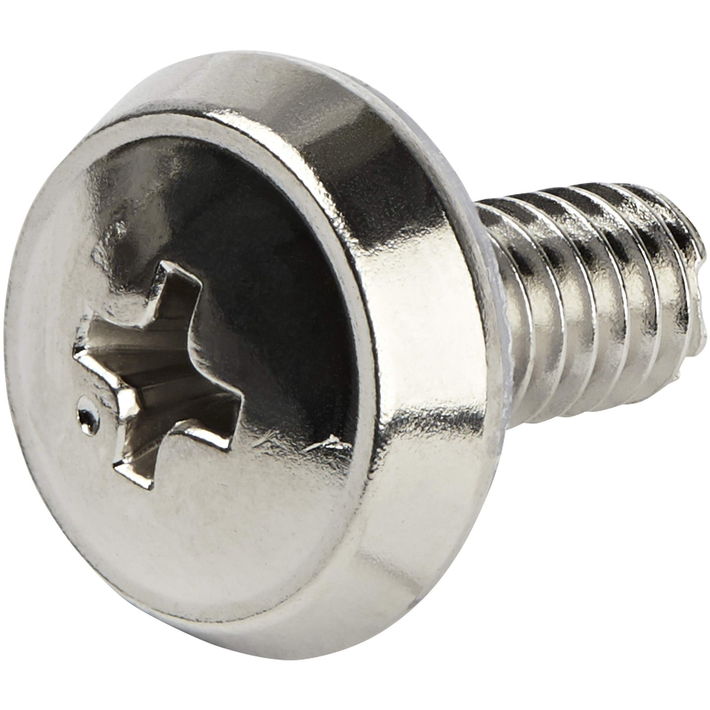 StarTech 50-Pack 10-32 19mm Screws and Square Hole Clip Nuts for 19" or 10" Server Racks, Cabinets and Enclosures, Black and Silver - TAA