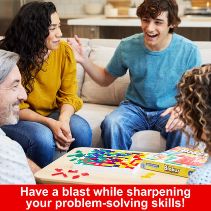 Mattel Games Blokus XL Board Games for Family Night, Brain Games for 2 to 4 Players, Oversized Board and Pieces (Amazon Exclusive)