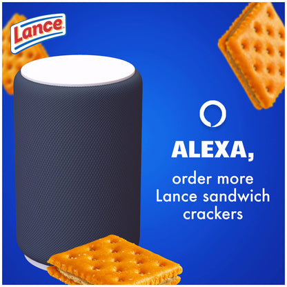 Lance Sandwich Crackers, Variety Pack, 3 Flavors, 20 Individually Wrapped Packs, 6 Sandwiches Each
