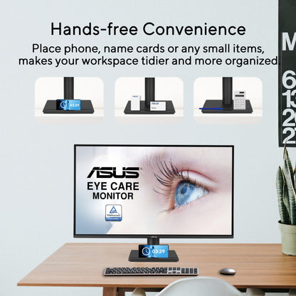 ASUS 27 Inch Desktop Monitor - Full HD (1920 x 1080), IPS, 75Hz, Adaptive-Sync, HDMI, D-Sub, Frameless - VA27EHE
