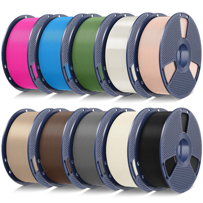 SUNLU PLA 3D Printer Filament PLA Filament 1.75mm, Neatly Wound 3D Printing Filament 1.75mm, Dimensional Accuracy +/- 0.02 mm, Fit Most FDM 3D Printers, 1kg Spool (2.2lbs), Black