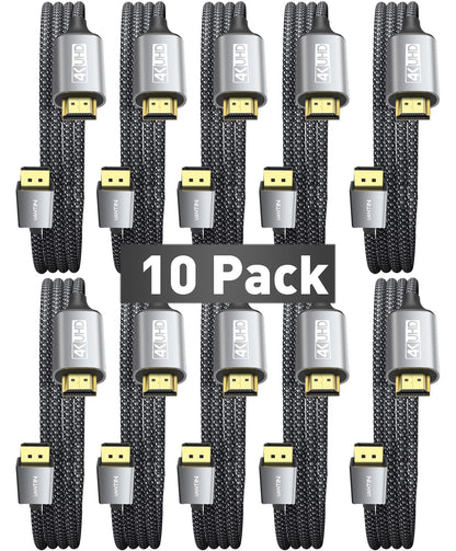 UANTIN 4K DisplayPort to HDMI Cable 6Ft, Uni-Directional Only, DP 1.2 (Source) to HDMI 1.4 (Display), 4K@30Hz, 2K@60Hz, Display Port Braided Cord for AMD, NVIDIA, Dell, Monitor