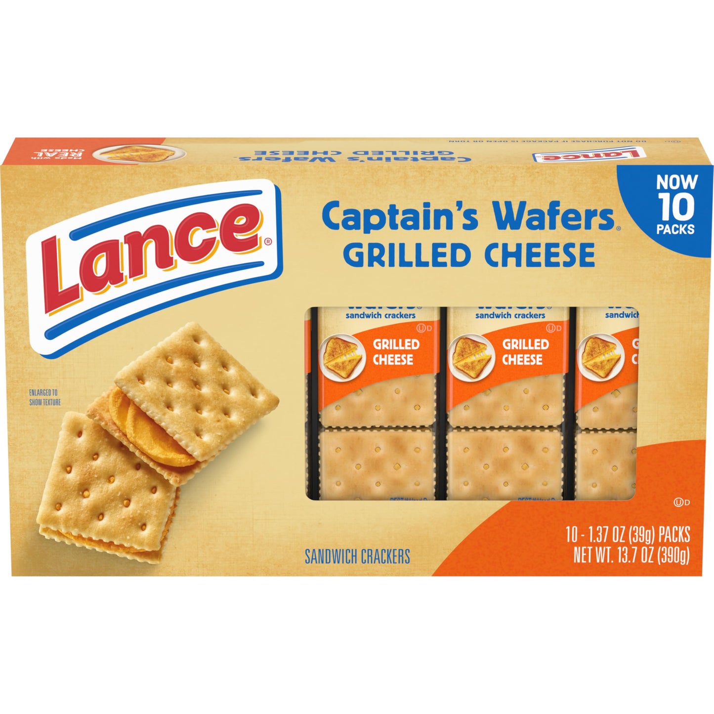 Lance Sandwich Crackers, Variety Pack, 3 Flavors, 20 Individually Wrapped Packs, 6 Sandwiches Each