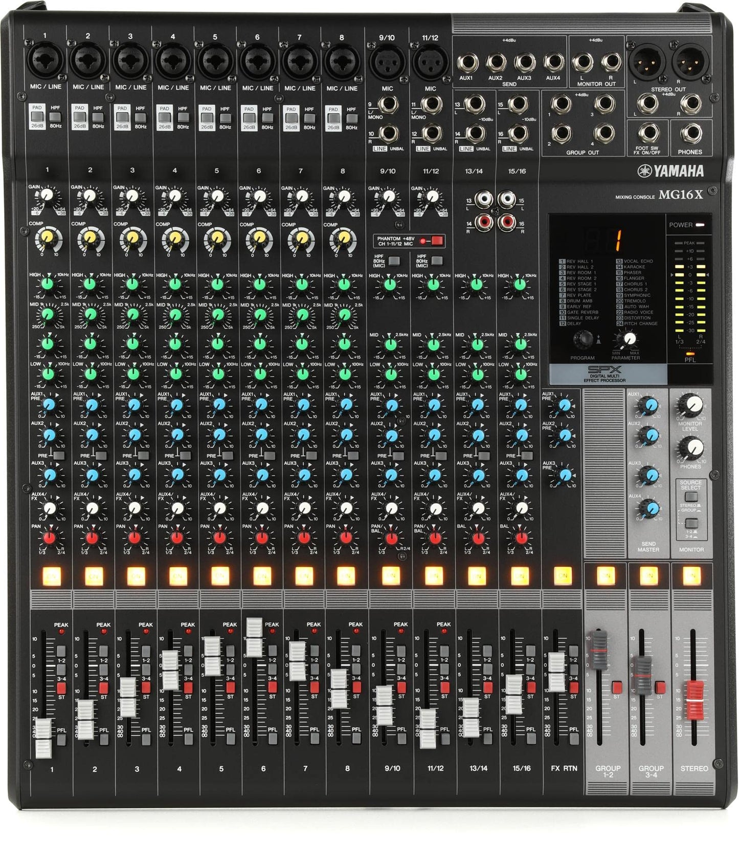YAMAHA MG10XU 10-Input Stereo Mixer with Effects
