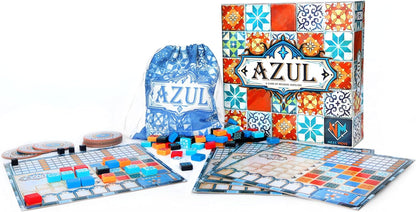 Azul Board Game - Award-Winning Tile-Placement Strategy Game, Beautiful Mosaic Art, Family Fun for Kids & Adults, Ages 8+, 2-4 Players, 30-45 Minute Playtime