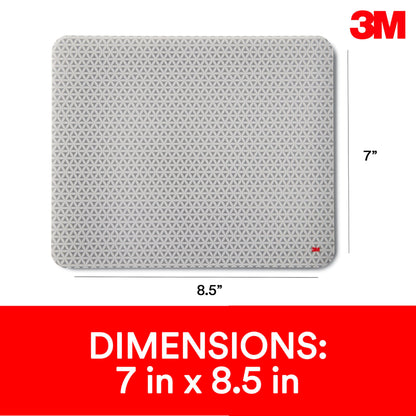 3M Precise Mouse Pad with Repositionable Adhesive Back, Enhances The Precision of Optical Mice at Fast Speeds and Extends The Battery Life of Wireless up to 50%*, 8.5" x 7", Bitmap (MP200PS), Polymer