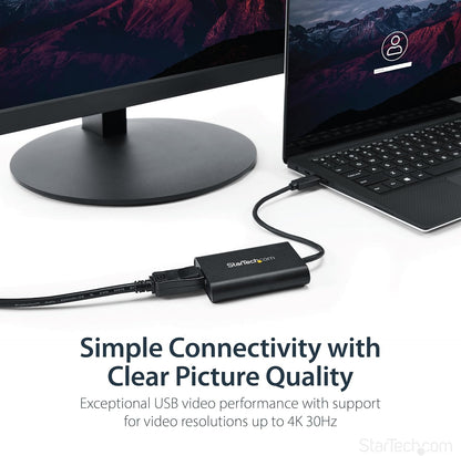 StarTech.com USB 3.0 to DisplayPort Adapter, USB DP Monitor Converter for Windows, 4K, TAA (no support for macOS/ChromeOS/Linux)