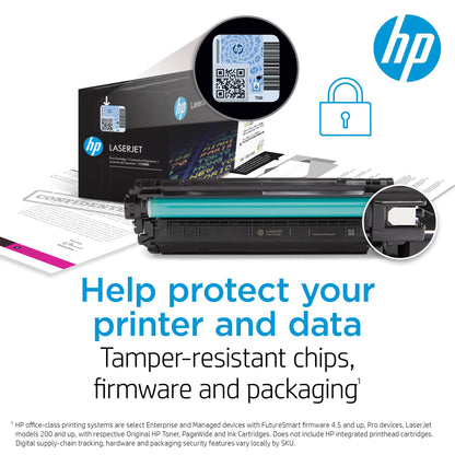 HP 206X High-Yield Toner Cartridge 4-Pack (Black, Cyan, Magenta, Yellow) | Compatible Color LaserJet Pro M255 & MFP M282/M283 Series Printers | W2110XQ1 Combo Pack