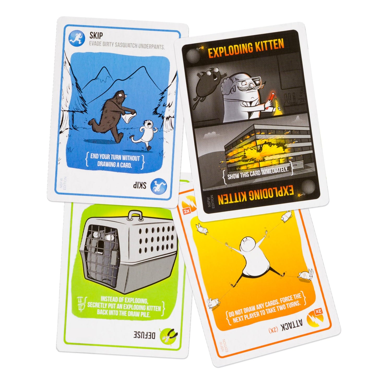 Exploding Kittens Original Edition - 2-5 Players - Ages 7+ - 15 Minutes to Play - High Stakes Card Game - Party Game, Family Game Night, Kid and Adult Card Game