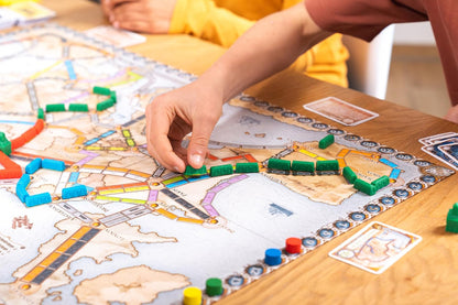 Asmodee Ticket to Ride Europe Board Game - Embark on a Railway Adventure Across the Continent! Fun Family Strategy Game for Kids & Adults, Ages 8+, 2-5 Players, 30-60 Min Playtime
