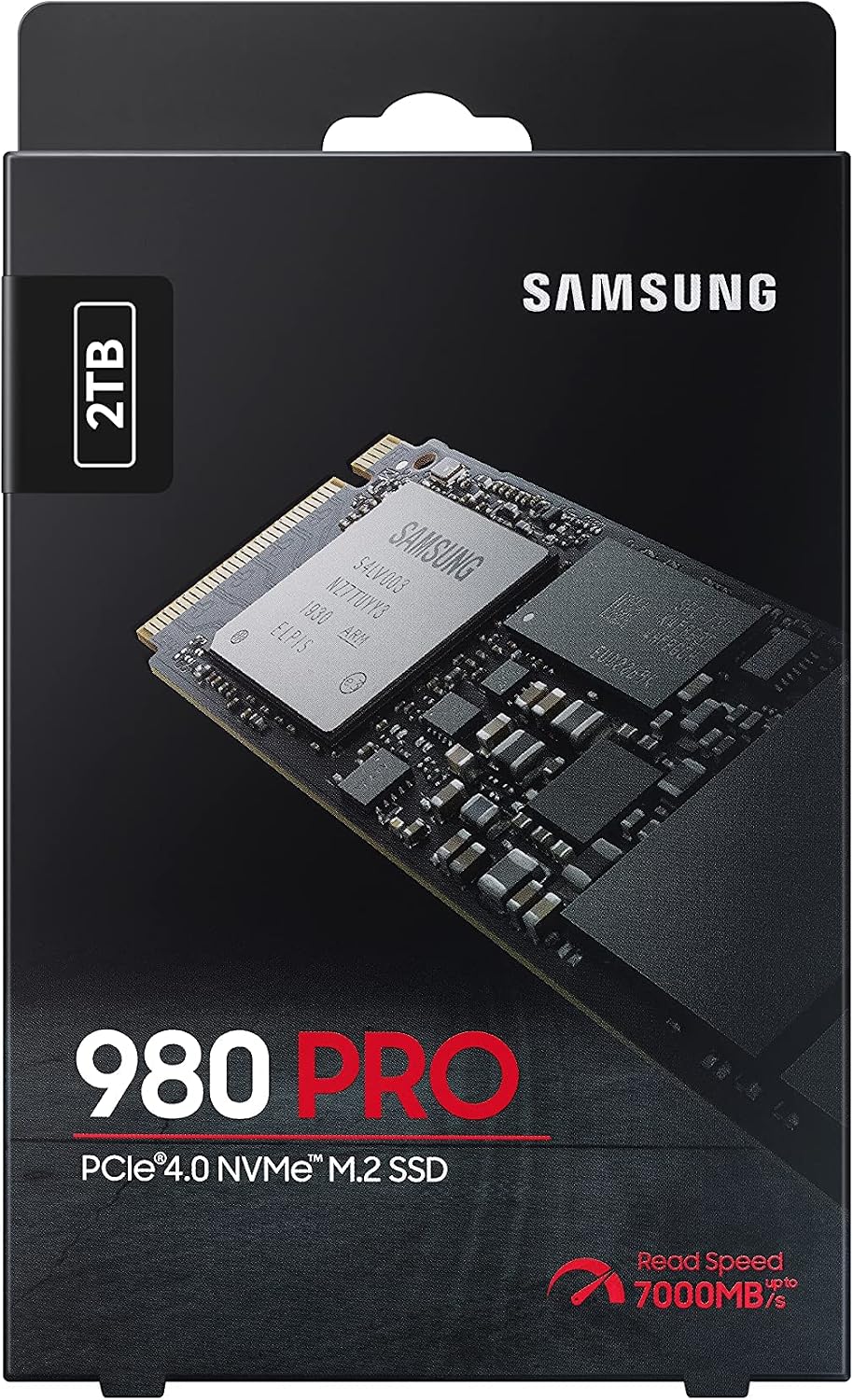 Samsung 980 PRO SSD 2TB PCIe NVMe Gen 4 Gaming M.2 Internal Solid State Drive Memory Card, Maximum Speed, Thermal Control MZ-V8P2T0B/AM