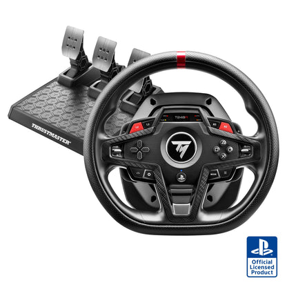 Thrustmaster T248R Racing Wheel & Magnetic Pedals for PS5, PS4 & PC – 3.1 Nm Hybrid Drive Force Feedback, Magnetic Paddle Shifters and Interactive LCD Display