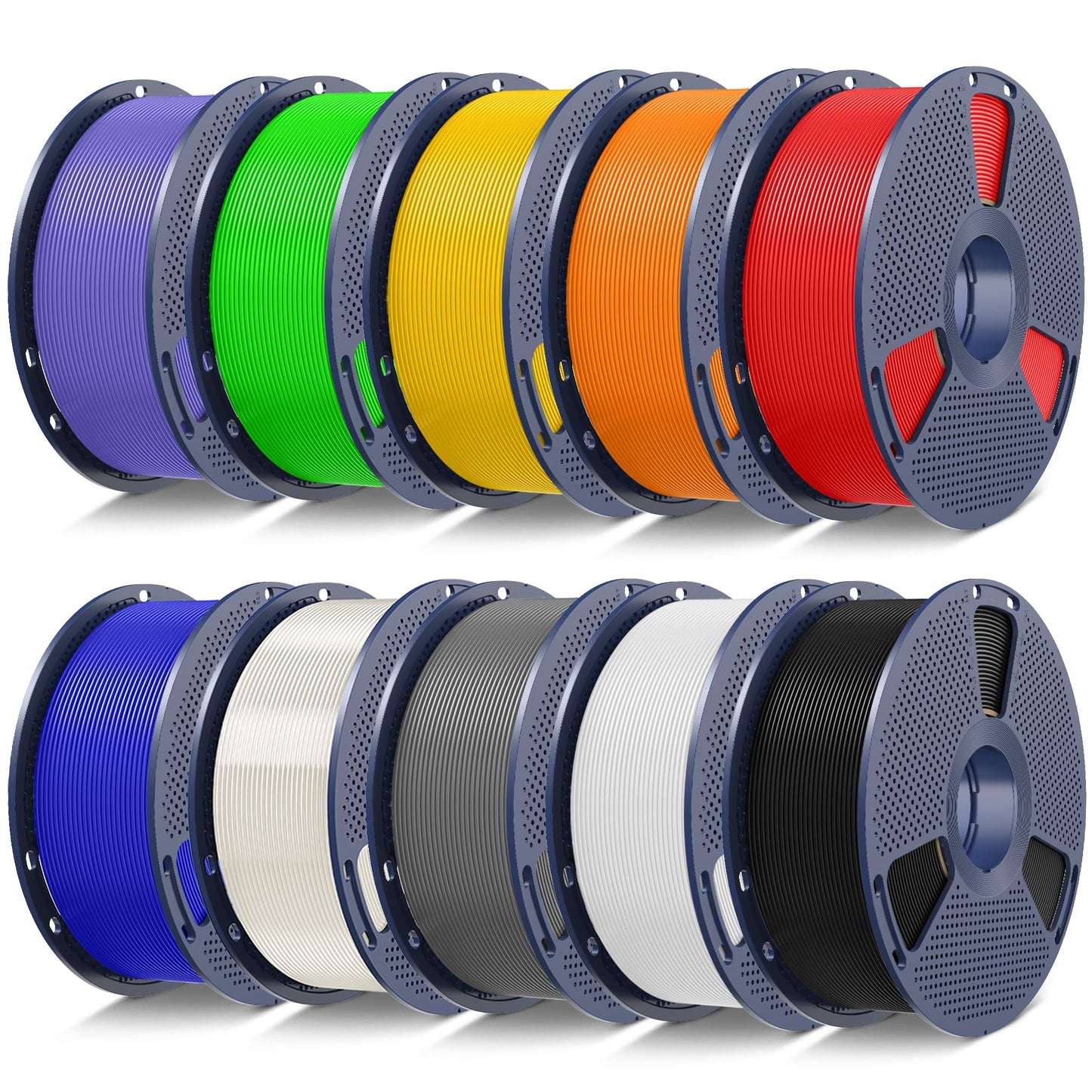 SUNLU PLA 3D Printer Filament PLA Filament 1.75mm, Neatly Wound 3D Printing Filament 1.75mm, Dimensional Accuracy +/- 0.02 mm, Fit Most FDM 3D Printers, 1kg Spool (2.2lbs), Black