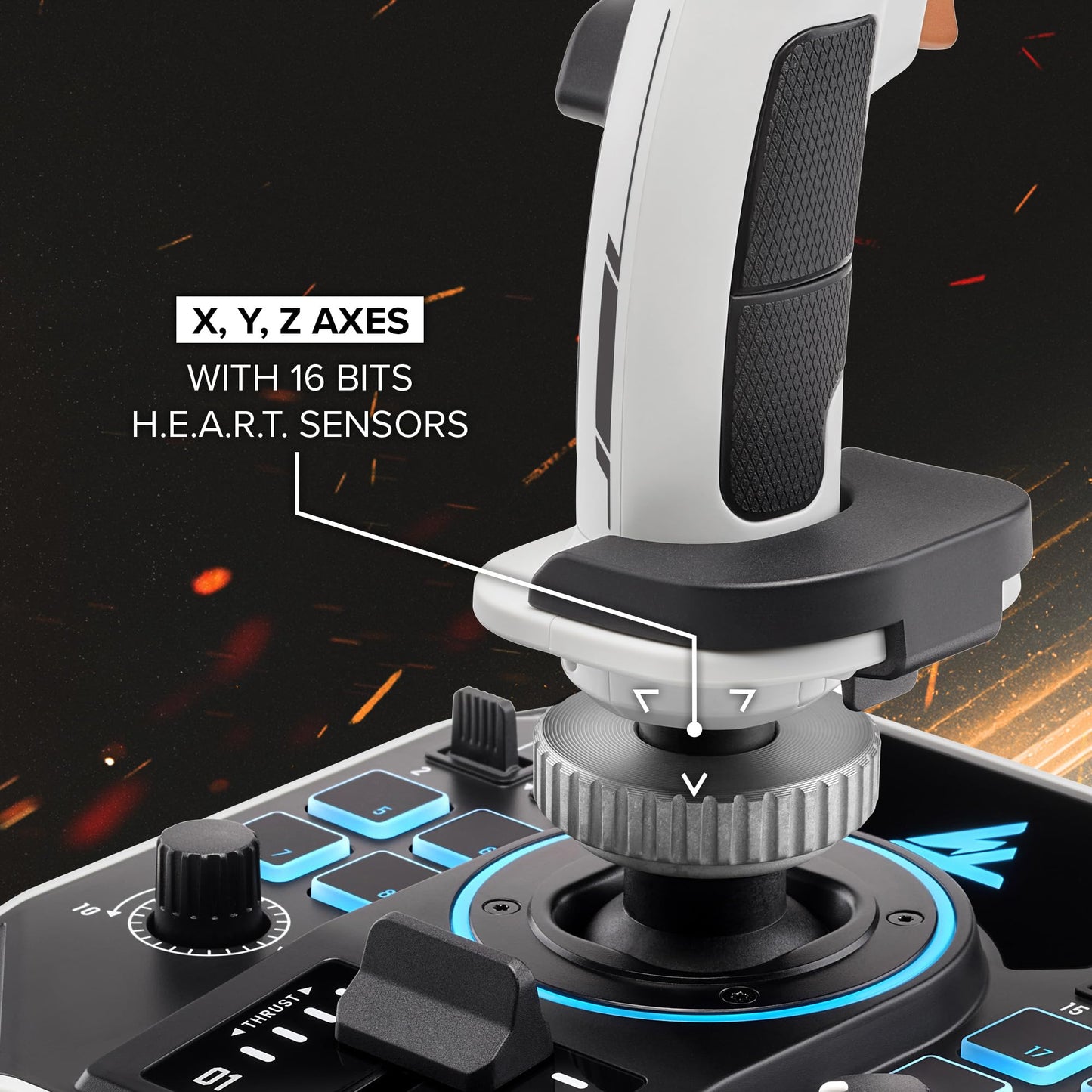Thrustmaster Sol-R2 HOSAS Dual Flight Joysticks - Hall Effect Technology, 88 Buttons Space Sim Joystick for Flight Simulator - Compatible with PC