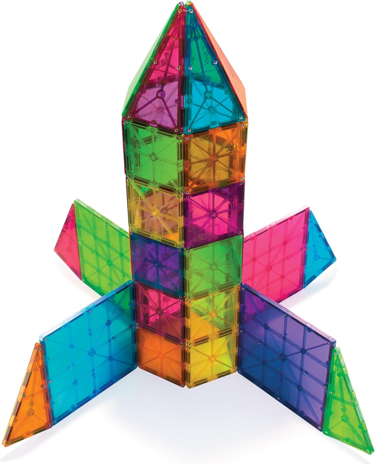 Magna-Tiles Clear Colors 100 Piece Set
