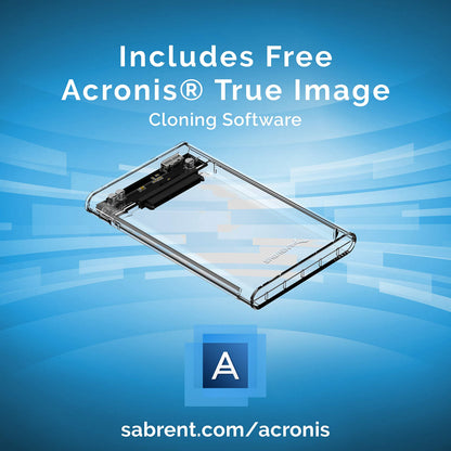 SABRENT 2.5in SATA to USB 3.0 Tool-Free SSD/HDD Enclosure (EC-UASP)