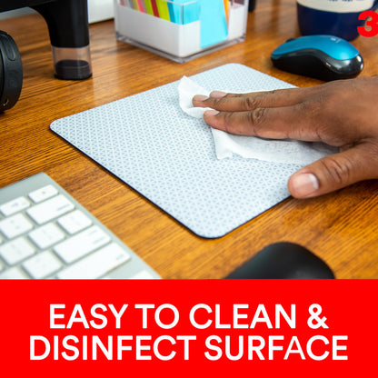 3M Precise Mouse Pad with Repositionable Adhesive Back, Enhances The Precision of Optical Mice at Fast Speeds and Extends The Battery Life of Wireless up to 50%*, 8.5" x 7", Bitmap (MP200PS), Polymer