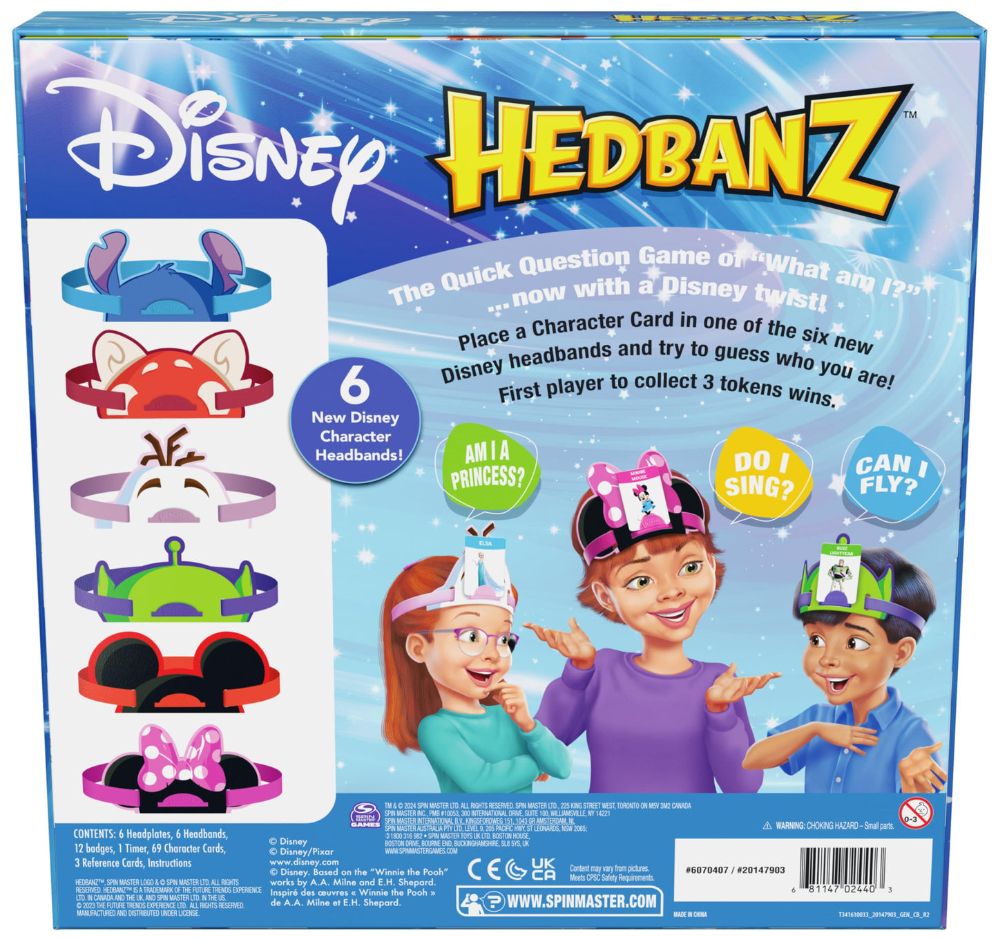Hedbanz, Quick Question Picture Guessing Family Game for Game Night Headbands Board Game, for Adults and Kids Ages 7 and Up (Edition May Vary)