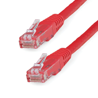 StarTech 6ft CAT6 Ethernet Cable - White CAT 6 Gigabit Ethernet Wire -250Mhz 100W PoE RJ45 UTP Molded Network Patch Cord with Strain Relief (C6PATCH6WH)