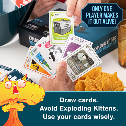 Exploding Kittens Original Edition - 2-5 Players - Ages 7+ - 15 Minutes to Play - High Stakes Card Game - Party Game, Family Game Night, Kid and Adult Card Game