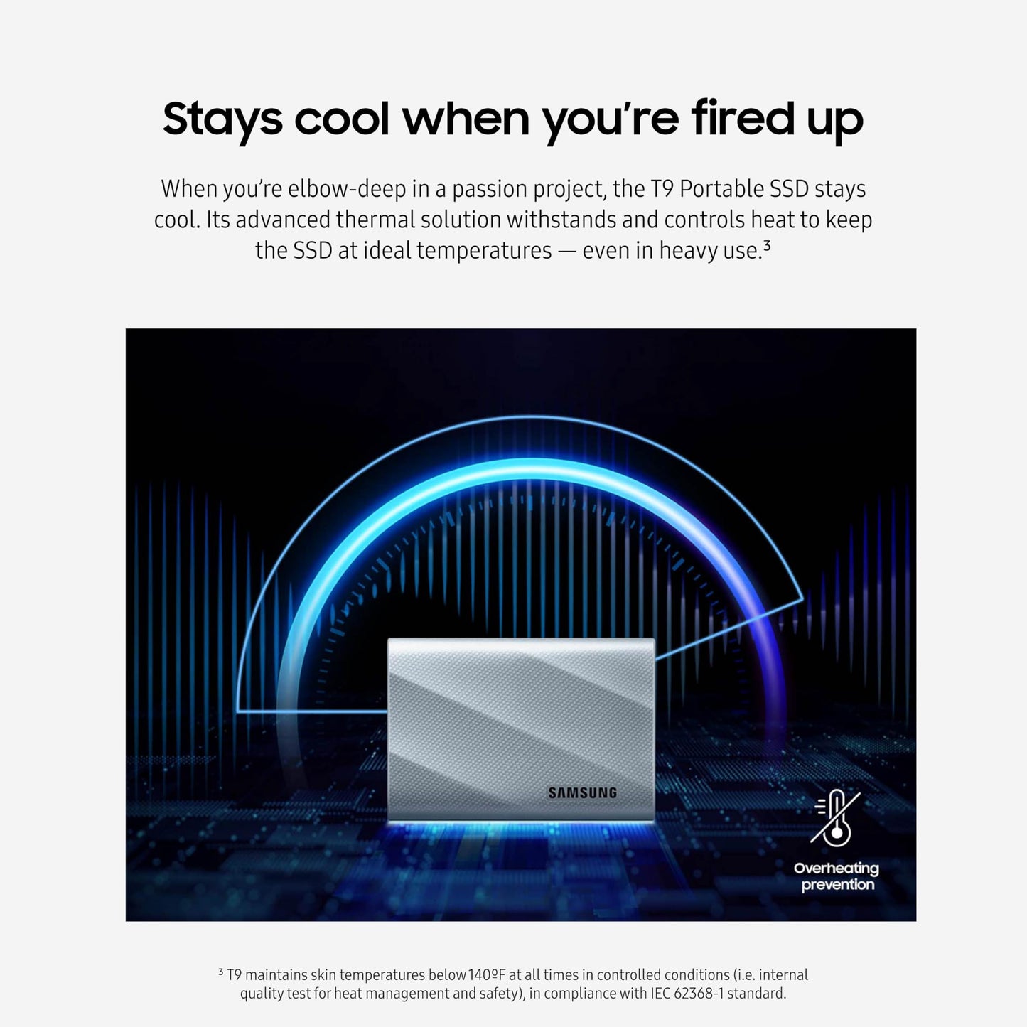 Samsung T9 Portable SSD 2TB, USB 3.2 Gen 2x2 External Solid State Drive, Seq. Read Speeds Up to 2,000MB/s for Gaming, Students and Professionals, MU-PG2T0B/AM, Black