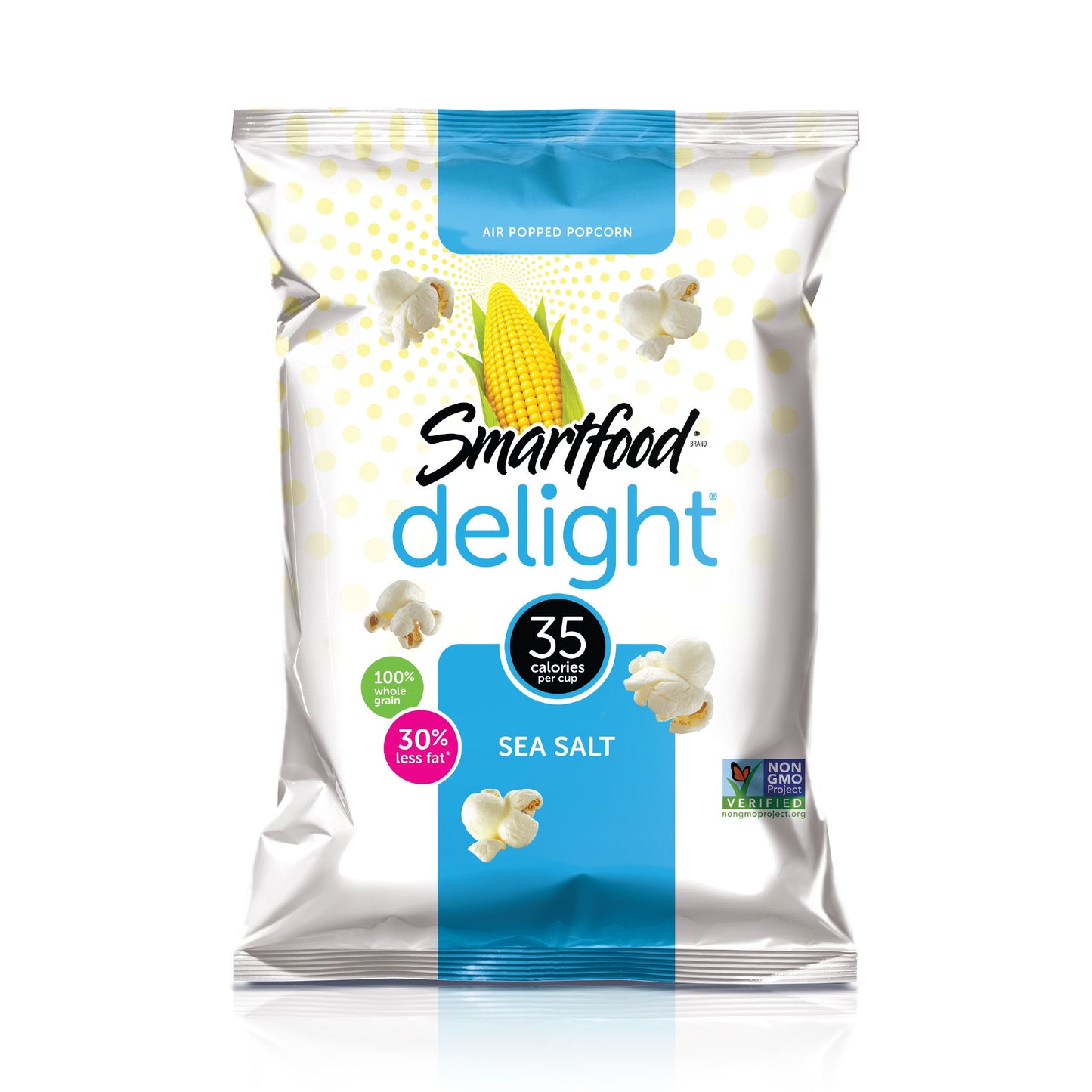 Smartfood Delight White Cheddar Flavored Popcorn, 40 Count, 0.5 oz Bags