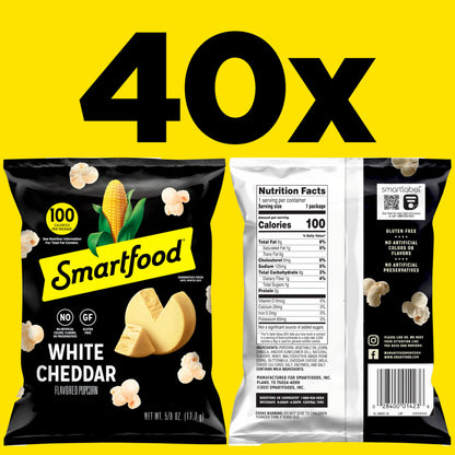 Smartfood Popcorn, White Cheddar, 1 Ounce (Pack of 64)