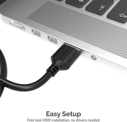 SABRENT USB 3.0 to 2.5in SATA Adapter Cable for SSD & HDD, UASP (EC-SSHD)
