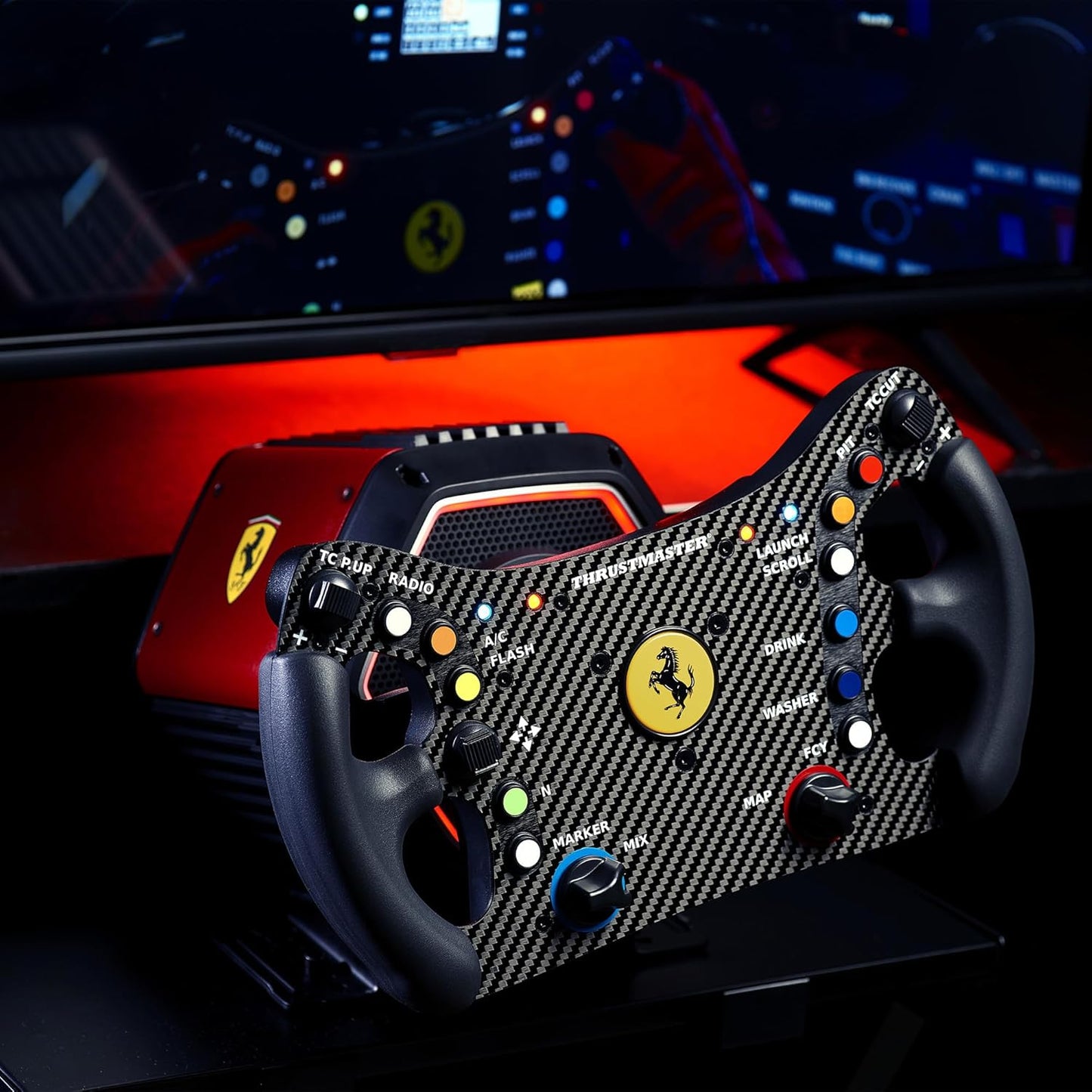 Thrustmaster Ferrari 488 GT3 Wheel Add-On (compatible w/ PS5, PS5 Pro, PS4, XBOX Series X/S, One, PC)