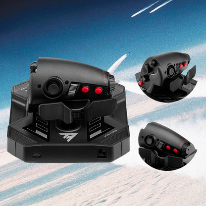 Thrustmaster Sol-R2 HOSAS Dual Flight Joysticks - Hall Effect Technology, 88 Buttons Space Sim Joystick for Flight Simulator - Compatible with PC