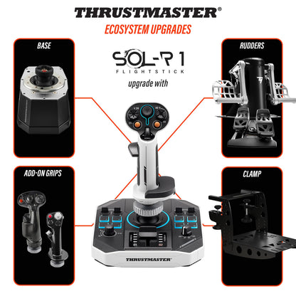 Thrustmaster Sol-R2 HOSAS Dual Flight Joysticks - Hall Effect Technology, 88 Buttons Space Sim Joystick for Flight Simulator - Compatible with PC