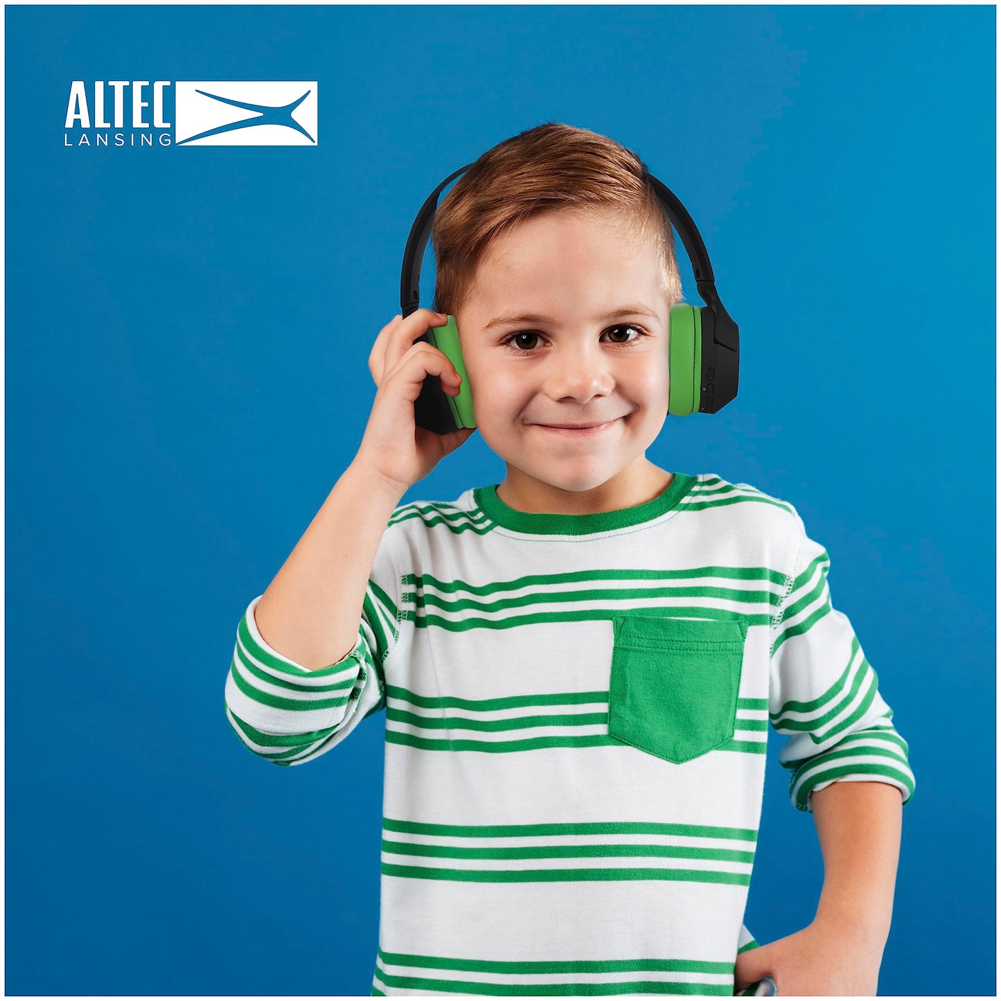 Altec Lansing Kid Safe Noise Cancelling Wireless Headphones 15H Battery, 85dB Volume Limit, Foldable Design Powerful Sound, Active Noise Cancellation Perfect for Kids Ages 7+ (Whiteout Pop Pink)