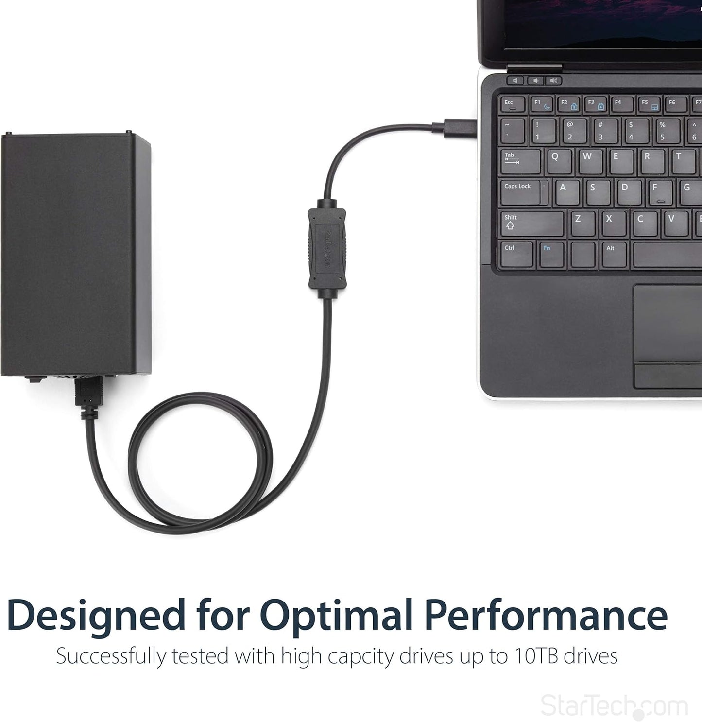 StarTech.com USB C to eSATA Cable - 3 ft / 1m - 5Gbp - for HDD/SSD/ODD - External Hard Drive Adapter - USB 3.0 to eSATA Converter (USB3C2ESAT3)