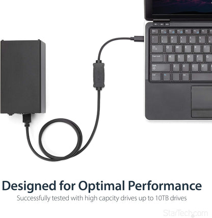 StarTech.com USB C to eSATA Cable - 3 ft / 1m - 5Gbp - for HDD/SSD/ODD - External Hard Drive Adapter - USB 3.0 to eSATA Converter (USB3C2ESAT3)