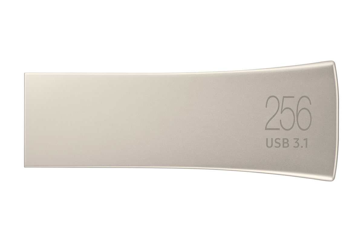 SAMSUNG BAR Plus 3.1 USB Flash Drive, 128GB, 400MB/s, Rugged Metal Casing, Storage Expansion for Photos, Videos, Music, Files, MUF-128BE4/AM, Titan Grey