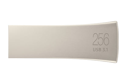 SAMSUNG BAR Plus 3.1 USB Flash Drive, 128GB, 400MB/s, Rugged Metal Casing, Storage Expansion for Photos, Videos, Music, Files, MUF-128BE4/AM, Titan Grey