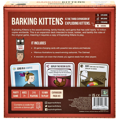 Exploding Kittens Original Edition - 2-5 Players - Ages 7+ - 15 Minutes to Play - High Stakes Card Game - Party Game, Family Game Night, Kid and Adult Card Game
